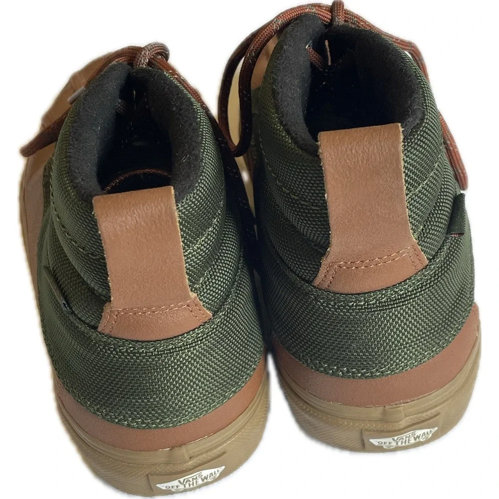 RARE Vans Sk8-Hi Del Pato MTE Waterproof Duck Boots Green Brown Mens Size 10 EUC